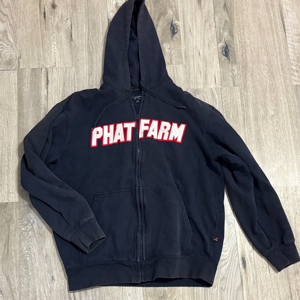 Phat Farm navy Zip-Up Hoodie